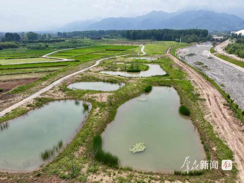 秦岭北麓春色满园;生态修复让田园画卷徐徐展开。 文化旅游
