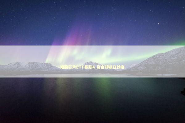 港股芯片ETF暴跌4 资金却疯狂抄底 新闻