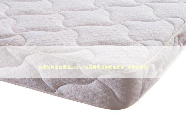 韩国芯片出口暴涨161% AI超级周期创历史新高_小题大做型 新闻