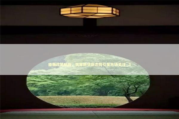 遵循政策航向，筑牢期货新态势引发市场关注_3 新闻