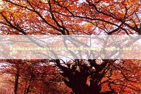 启铼研究院首席经济学家潘向东：人民币汇率三大关键“短期看利差，中期看价格，长期看国力”_3 新闻