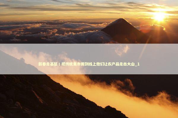 新春走基层丨把传统集市搬到线上他们让农产品走出大山_1 新闻