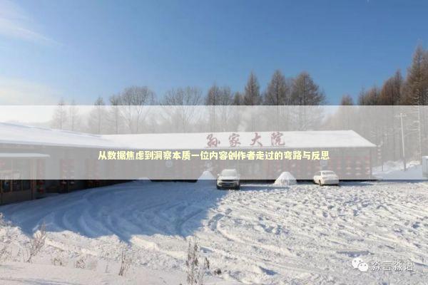 从数据焦虑到洞察本质一位内容创作者走过的弯路与反思 新闻